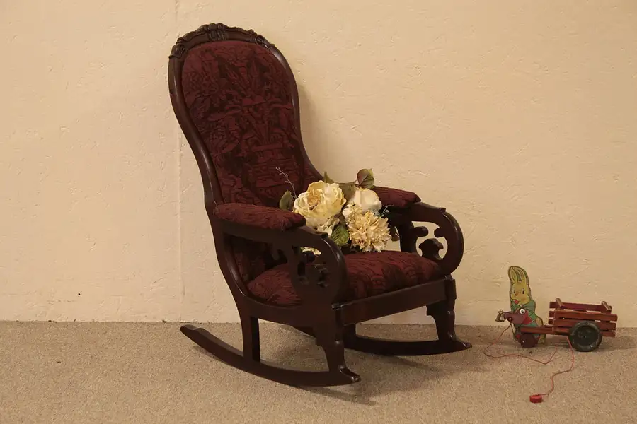 Main image of Victorian 1860 Child's Lincoln Rocker