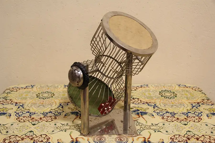 Main image of Chuck A Luck Vintage Dice Shaker Cage Gambling Game