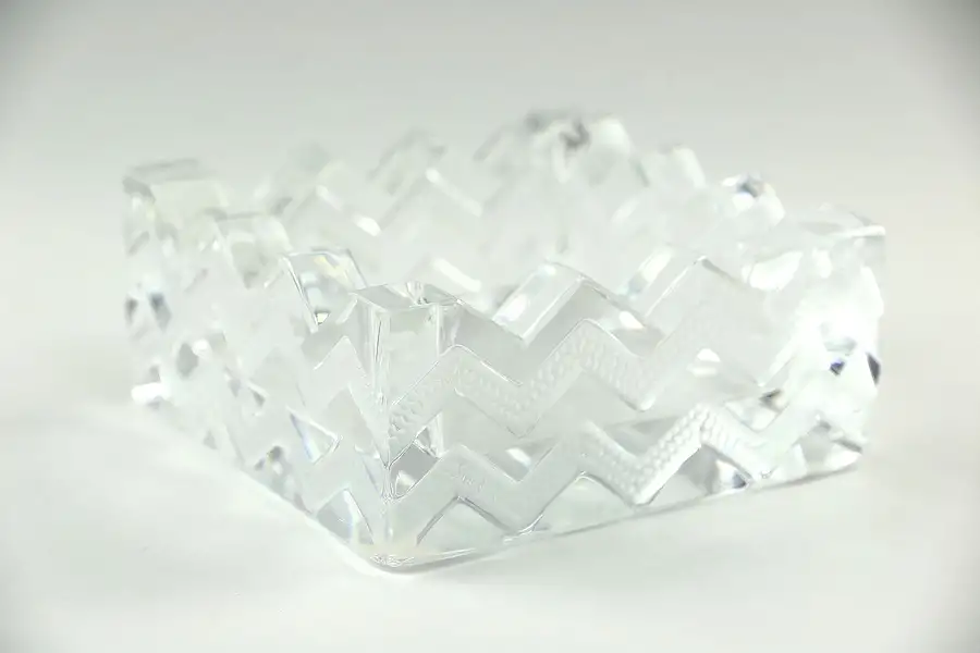Main image of Lalique France Signed Crystal Ashtray, Chip