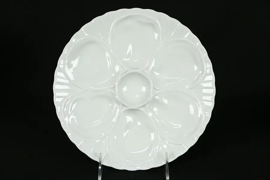 Main image of Pillivuyt France Signed Antique 1900's Oyster Plate