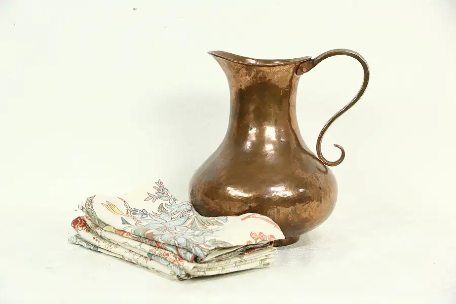 Main image of Copper Hand Hammered Jug or Pitcher, Turkey