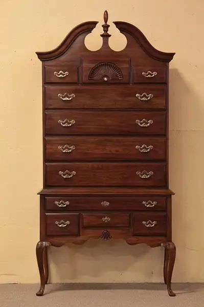 Main image of Cherry High-boy Tall Chest on Chest Thomasville