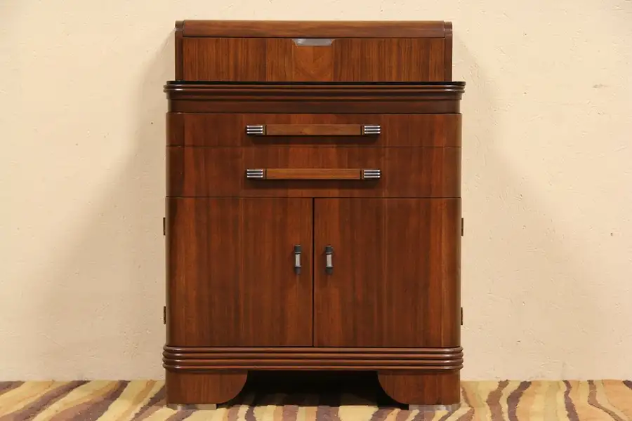 Main image of Art Deco Doctor's 1940 Vintage Medical Cabinet