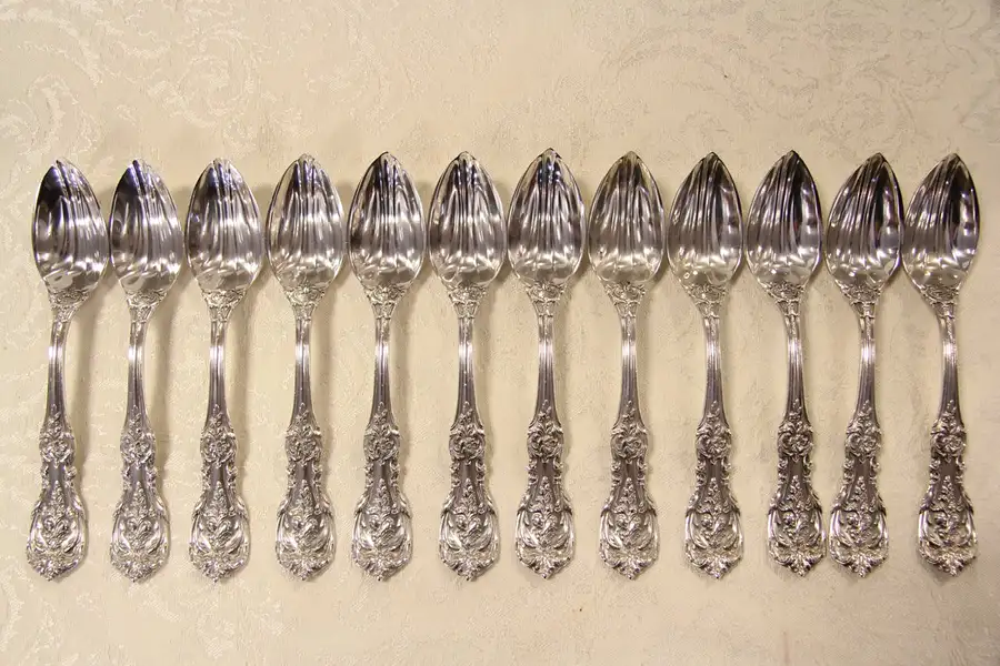 Main image of Francis I Sterling Silver Set of 12 Grapefruit Spoons by Reed & Barton