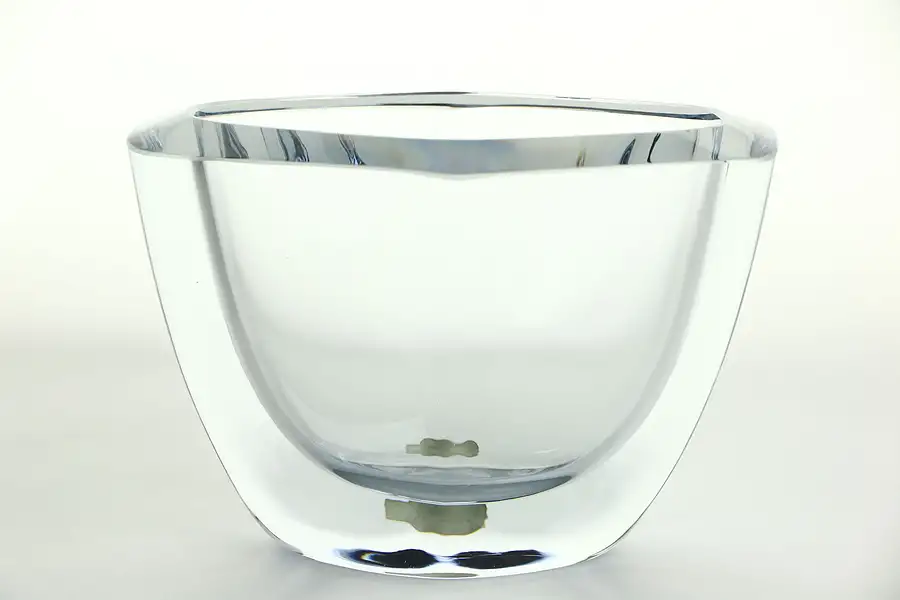 Main image of Vase Cut Crystal Signed Strombergshyttan, Sweden