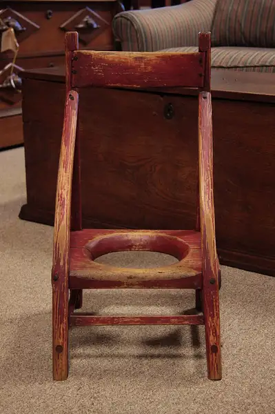 Main image of Primitive Country Child's Potty Chair Original Paint
