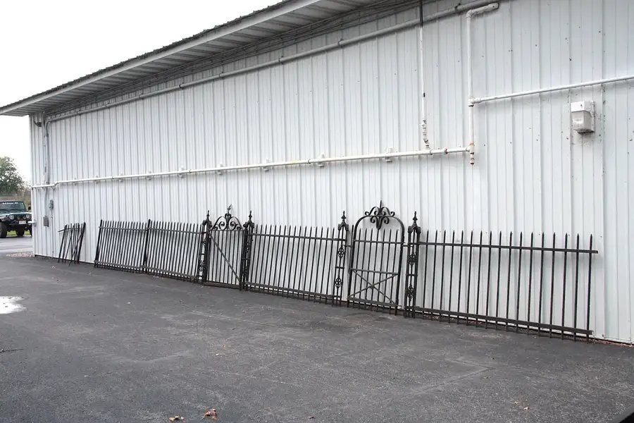 Main image of Victorian 35' Antique Iron Fence, 2 Gates
