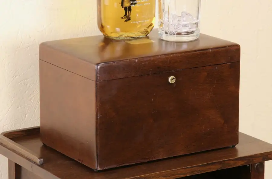 Main image of Humidor for Tobacco or Cigars, Dated 1923, Mahogany