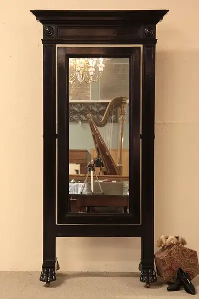 Main image of Swivel Antique Cheval or Dressing Mirror Claw Feet