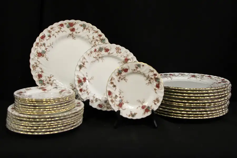 Main image of A Set of Minton Ancestral Pattern China Plates, 3 Sizes