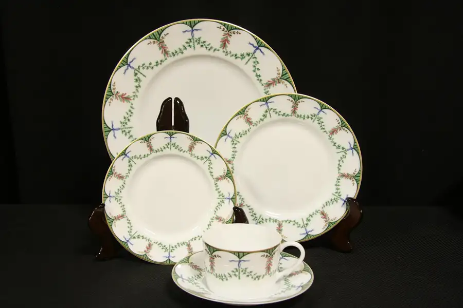Main image of Raynaud Limoges China 5 Pc. Place Setting Festivites Pattern