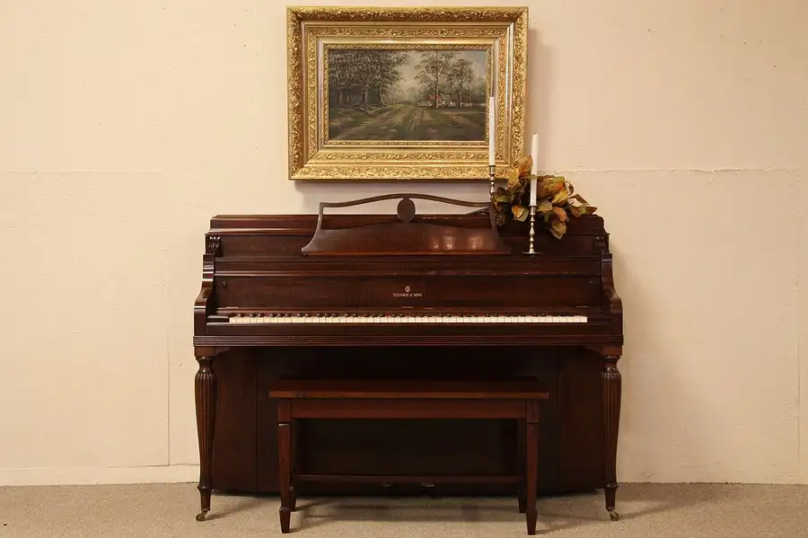 Main image of Steinway 1946 Console Piano, Bench
