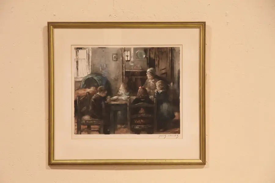 Main image of Frantz Charlet Signed 1927 Original Etching