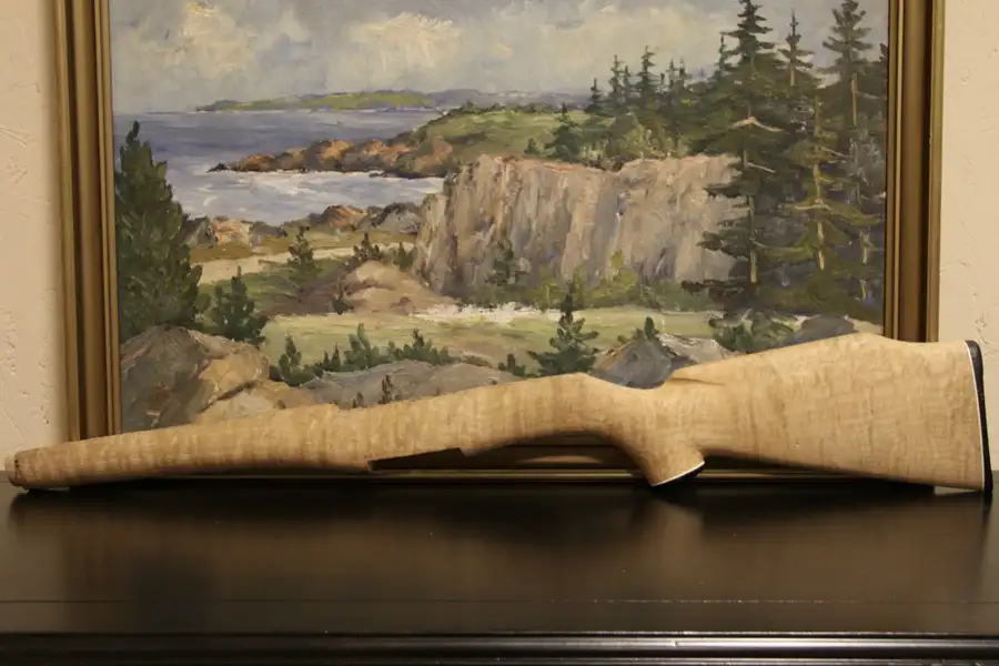 Main image of Curly, Tiger or Birdseye Maple Unfinished Fagen Gunstock