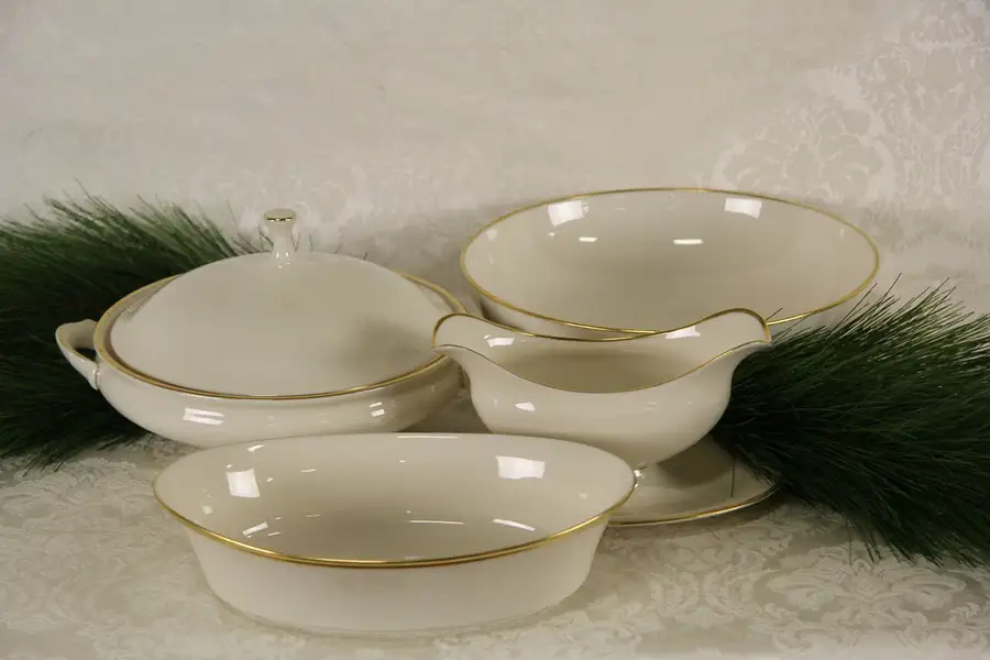 Main image of Lenox Mansfield & Eternal Group of 4 Serving Pieces