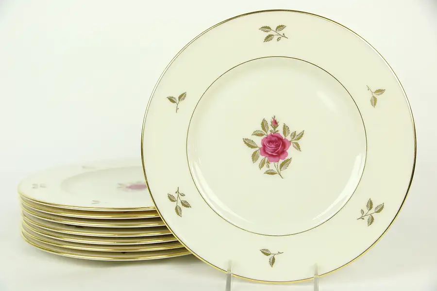 Main image of Lenox Rhodora Set of 8 Dinner Plates 10 1/2"