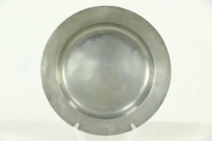 Main image of Pewter Antique Plate, Signed Johann Pilz, London