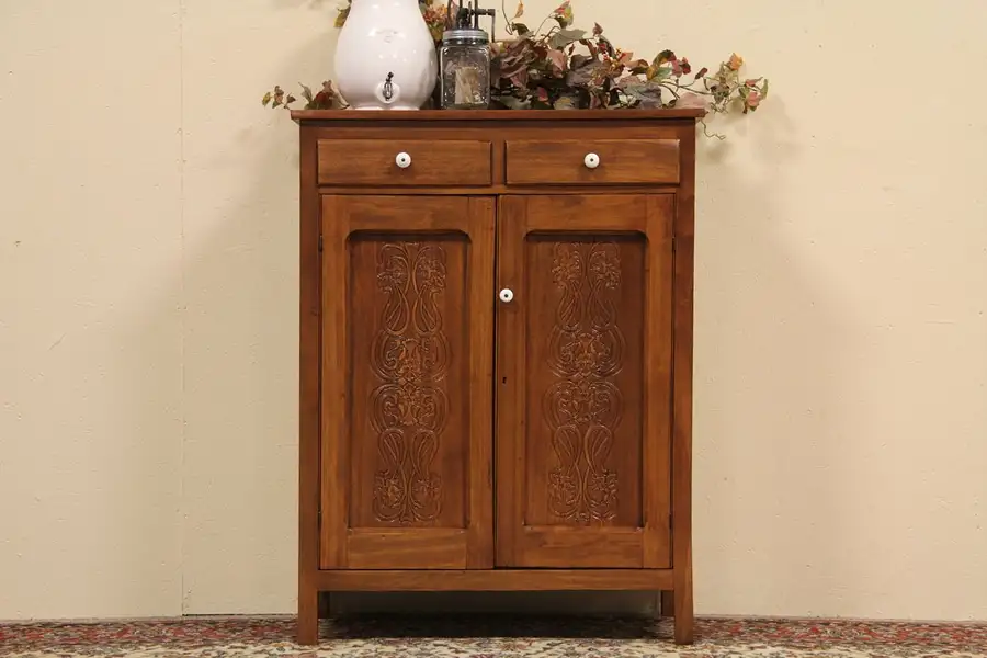 Main image of Country Antique Jelly Cupboard