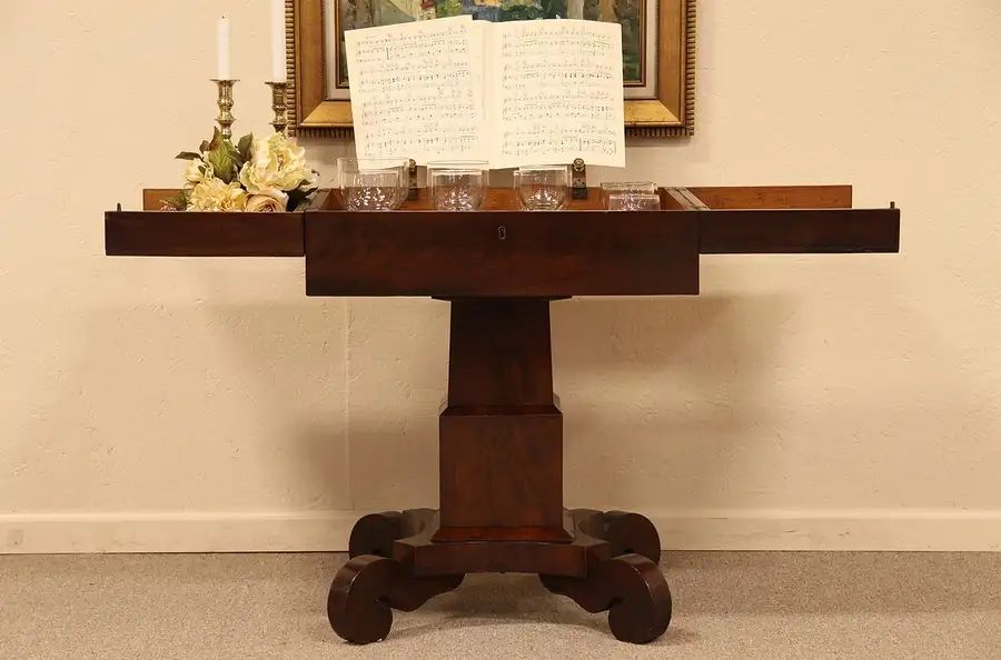 Main image of Empire Mahogany Glass Harmonica Musical Instrument