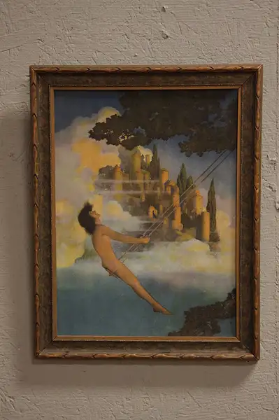 Main image of Dinky Bird Framed Print, Maxfield Parrish