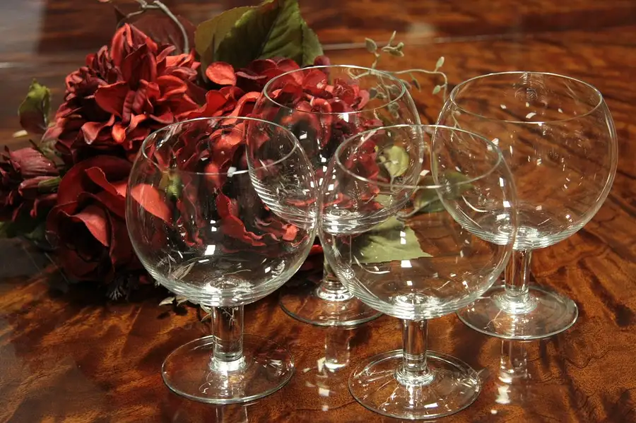 Main image of Set of 4 Tiffany Brandy Snifter Goblets