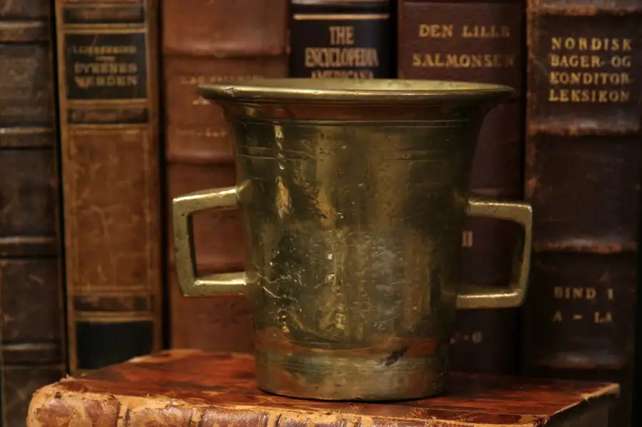 Main image of Brass Apothecary or Drugstore Mortar