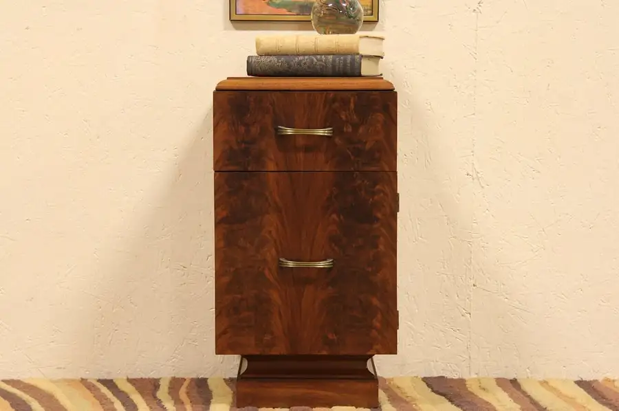 Main image of Art Deco Cavalier Night Stand or Chairside Table