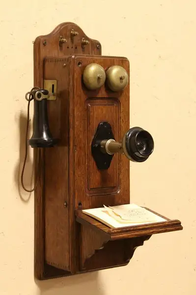 Main image of Oak Antique Country Wall Phone Case for Chargers, Phone or Hidden Stash