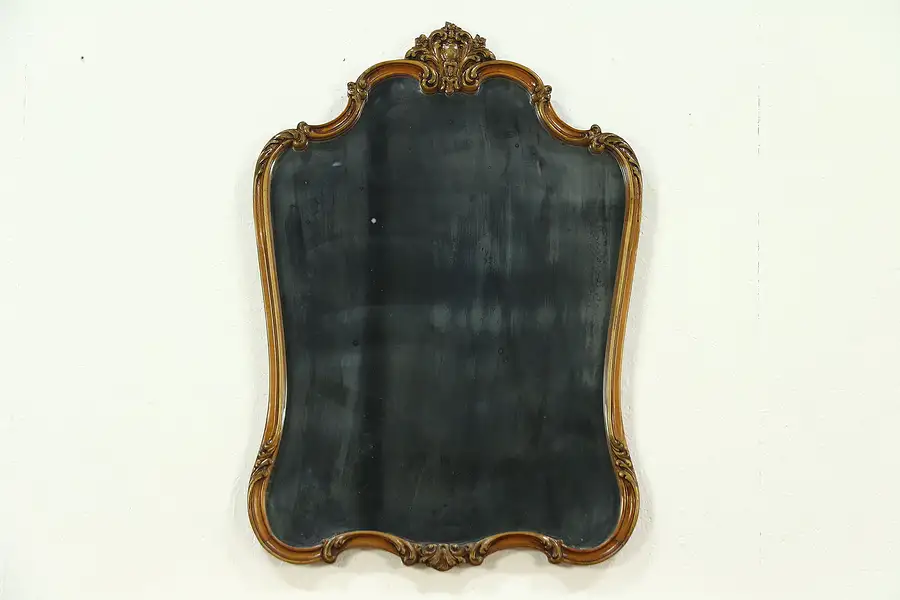 Main image of Carved 1925 Antique Wall Mirror, Rockford of Illinois