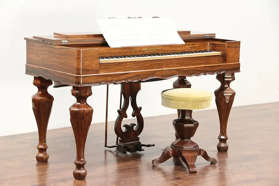 Main image of Rosewood Antique Melodeon Organ, Rebuilt Bellows, Dreher Cleveland