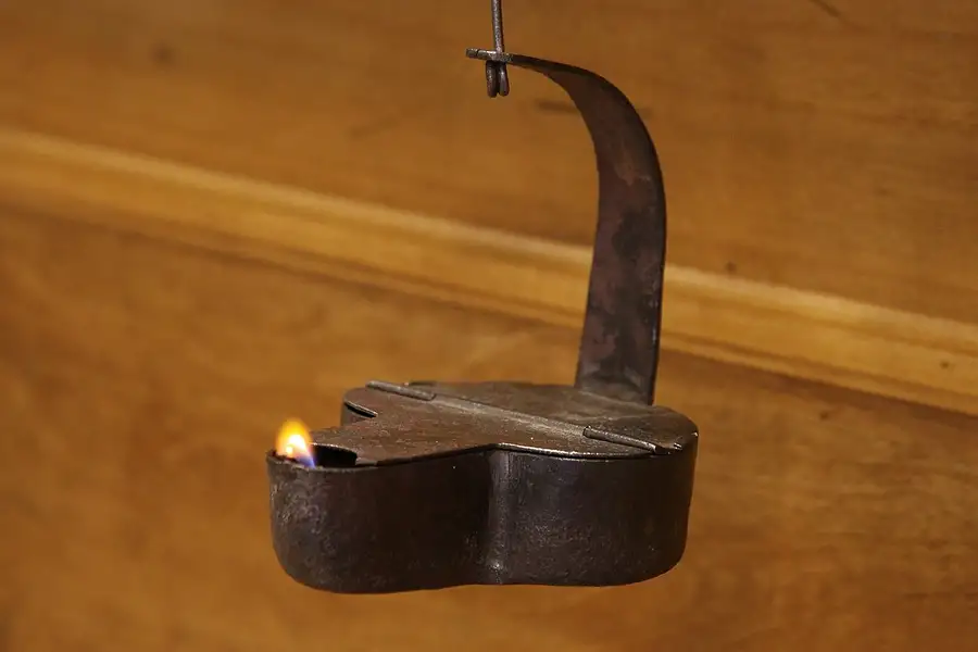 Main image of Iron Betty 1800's Oil Lamp