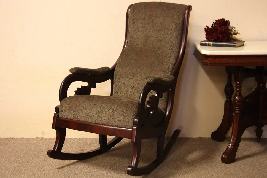 Main image of Victorian Carved Antique Lincoln Rocker