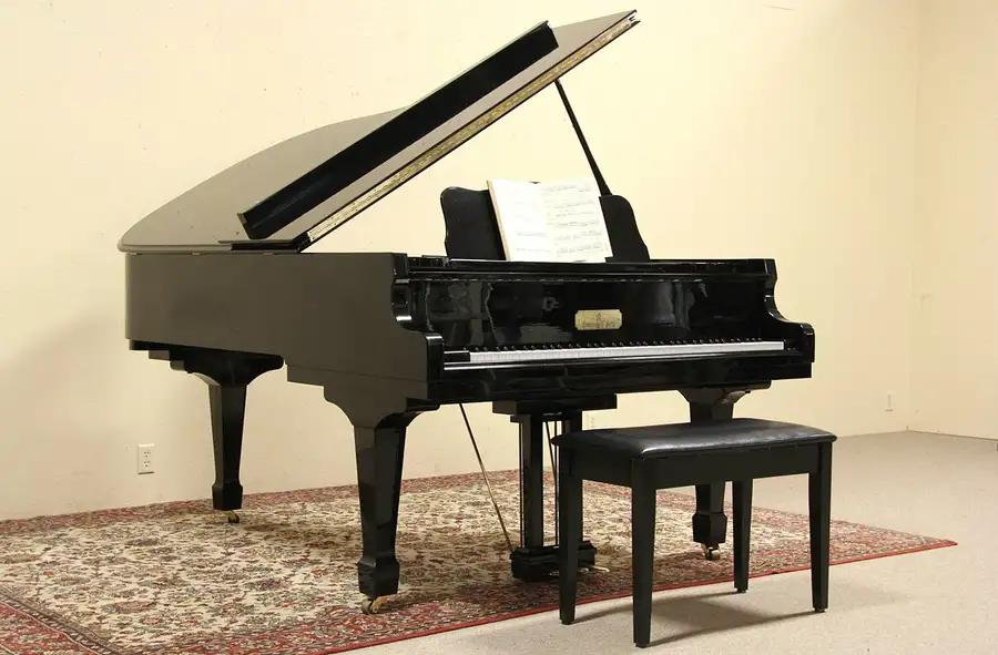 Main image of Schumann Hyundai G85 6'10" Ebony Grand Piano by Samick