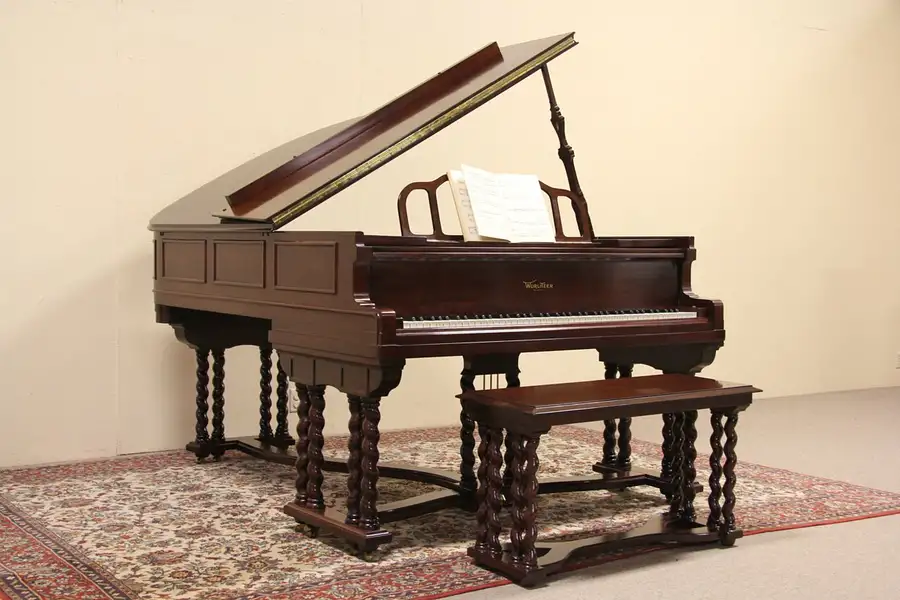 Main image of Wurlitzer 1926 Mahogany 6' 3" Grand Piano, Restored & Rebuilt