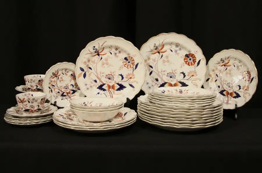 Main image of Booth Frisian Antique 1900 English China Partial Set