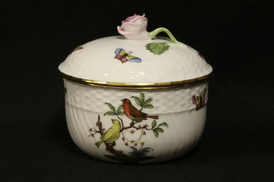 Main image of Herend Rothschild Bird Covered Round Bowl