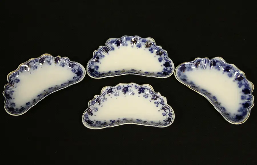 Main image of Set of Four Fish Bone Plates - Astoria Pattern Johnson Bros