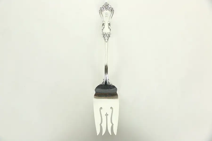 Main image of Sterling Silver Antique Serving Fork, Pat. 1908, Mono
