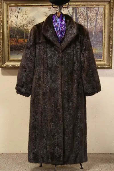 Main image of Mink Vintage Fur Coat, Denmark, Size Large