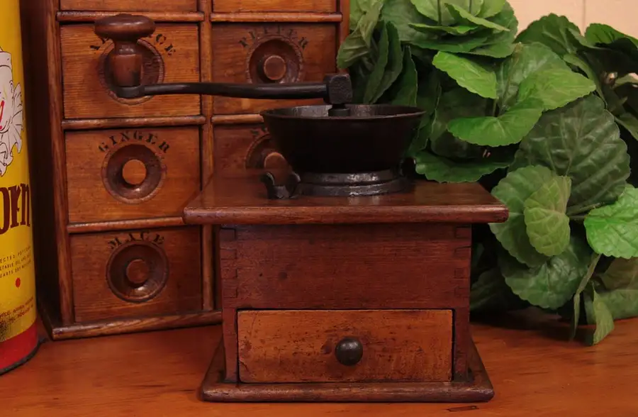 Main image of Victorian Antique Iron Coffee Grinder