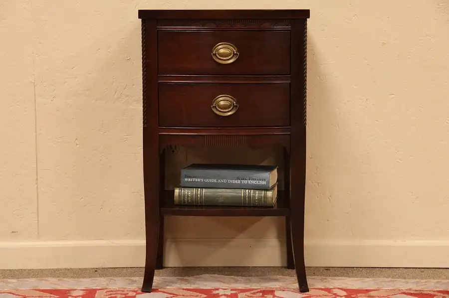 Main image of Hickory Mahogany Nightstand or Bedside Table