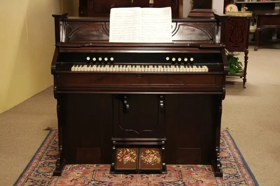 Main image of Victorian Carpenter Vermont Pump Reed Organ