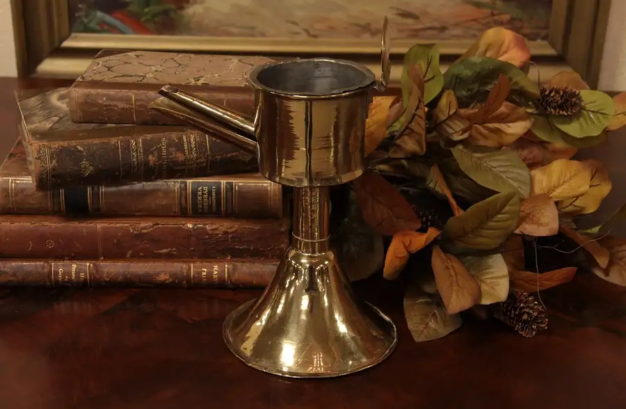 Main image of Brass Antique 1800's Oil Lamp