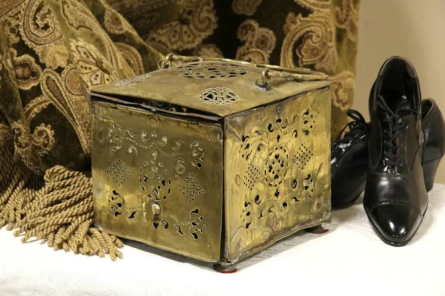 Main image of Brass 1850 Sleigh or Carriage Foot Warmer