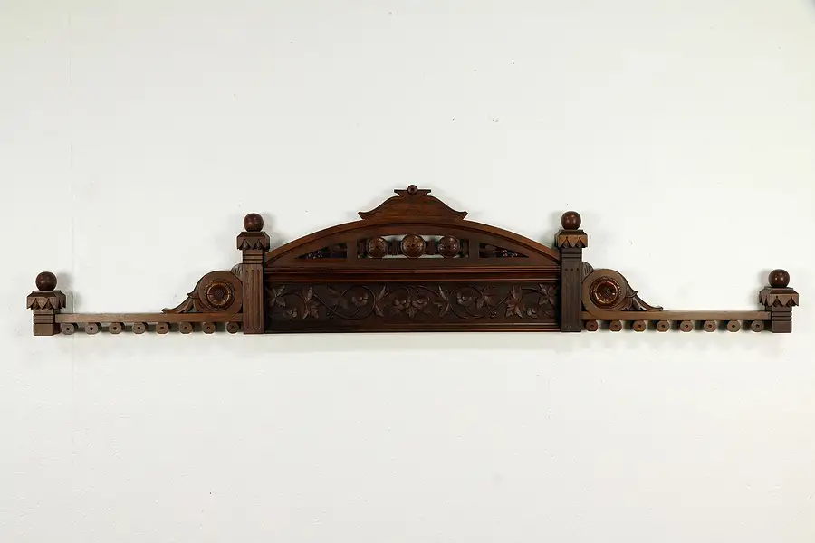 Main image of Victorian Antique Walnut Architectural Salvage Fragment Crest