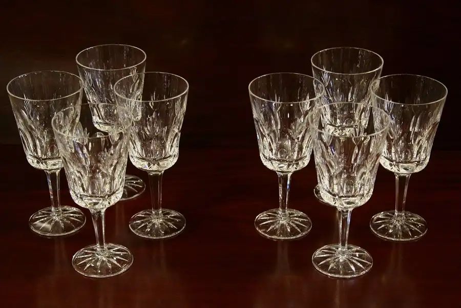 Main image of Set of 8 Gorham Esprit Crystal Goblets