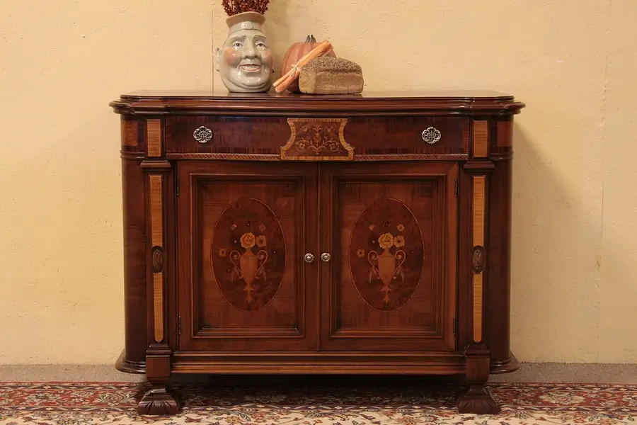 Main image of Tudor Antique Carved Sideboard or Huntboard