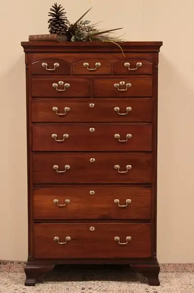 Main image of New England Cherry Antique 1780 Tall Chest