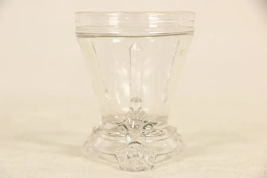 Main image of Hobbs Brockunier Bearded Head Viking Glass Celery or Spooner Dish