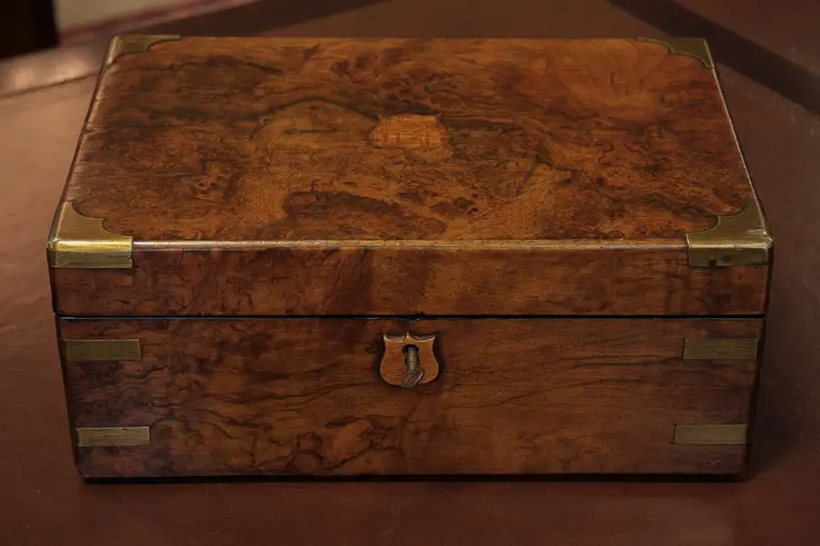 Main image of Victorian Antique Lap Desk Writing Box
